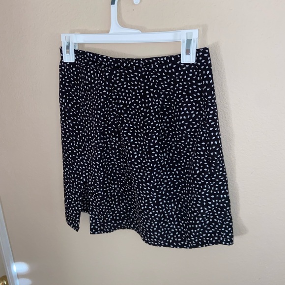 Hipster black & white polka dot mini skirt y2k bottoms cute boutique tiny dress - Picture 7 of 8